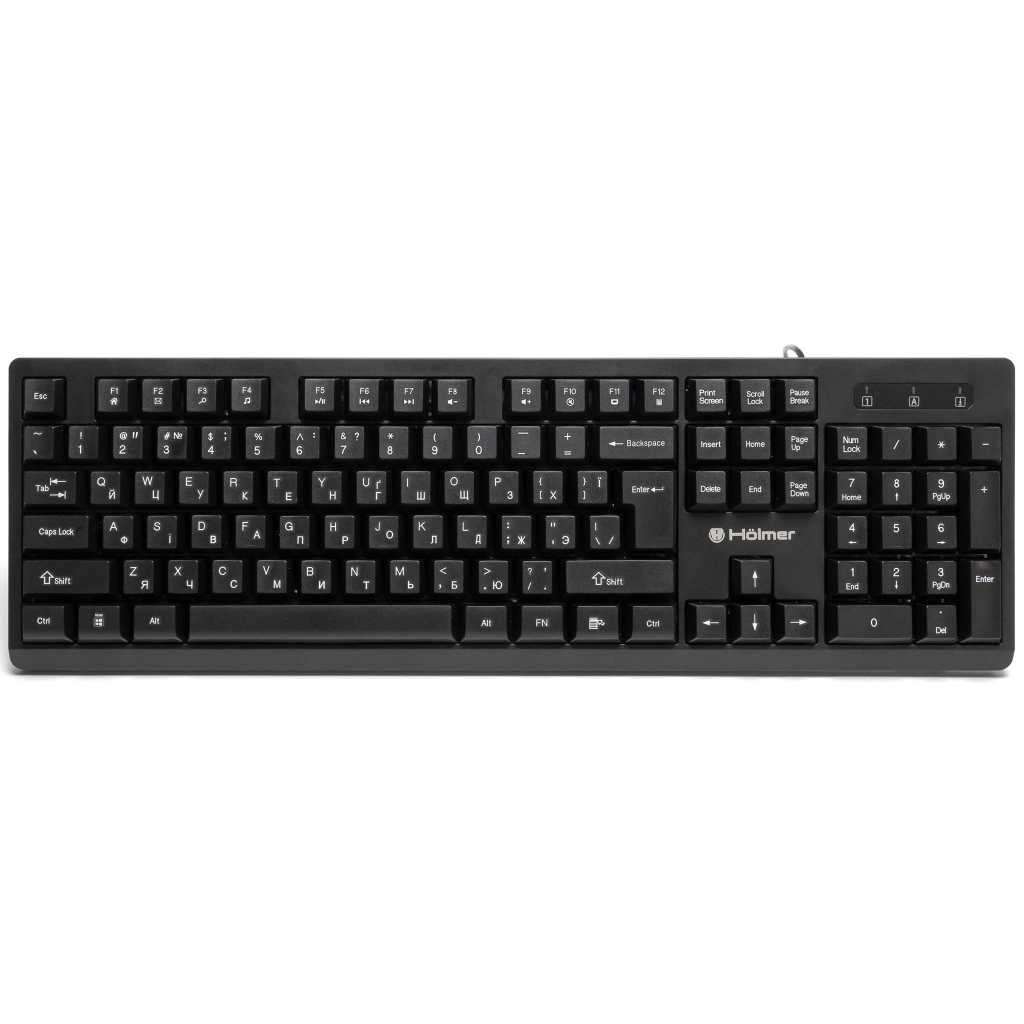 Клавіатура Hölmer K-02OF USB UA Black (K-02OF)