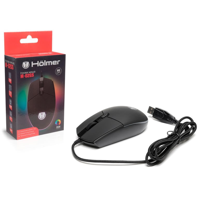 Мишка Hölmer M-02GS USB Black (M-02GS) - фото 12