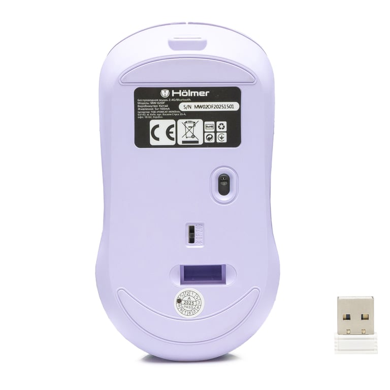 Мишка Hölmer MW-02OF Wireless/Bluetooth Purple (MW-02OF) - фото 11