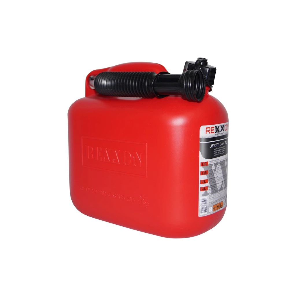 Каністра автомобільна REXXON для палива 5л (1-01-1-1-0) - фото 1