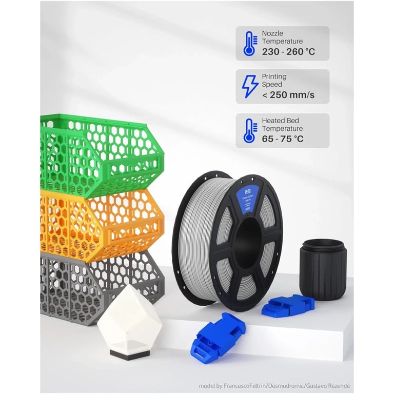 Пластик для 3D-принтера ELEGOO PETG 1кг, 1.75мм, green (50.203.0389) - фото 2