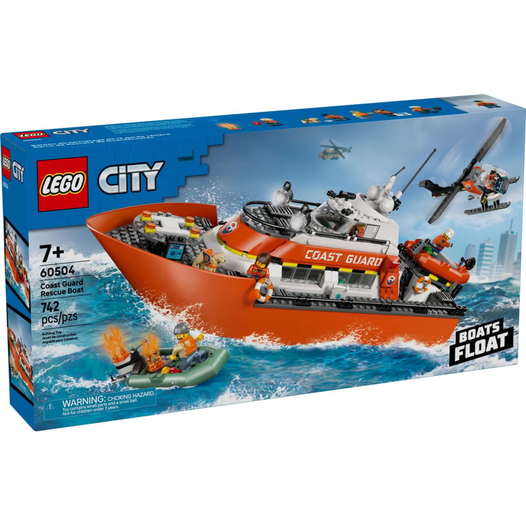 Конструктор LEGO City Рятувальний катер і гелікоптер берегової охорони (60504) - фото 1
