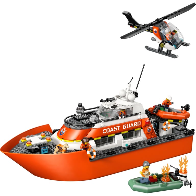 Конструктор LEGO City Рятувальний катер і гелікоптер берегової охорони (60504) - фото 2