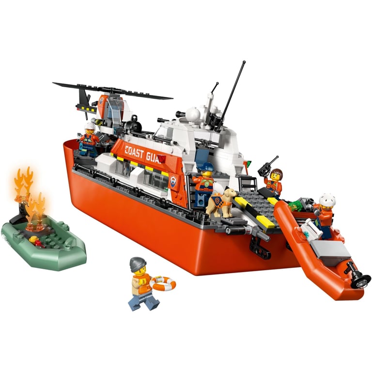 Конструктор LEGO City Рятувальний катер і гелікоптер берегової охорони (60504) - фото 3