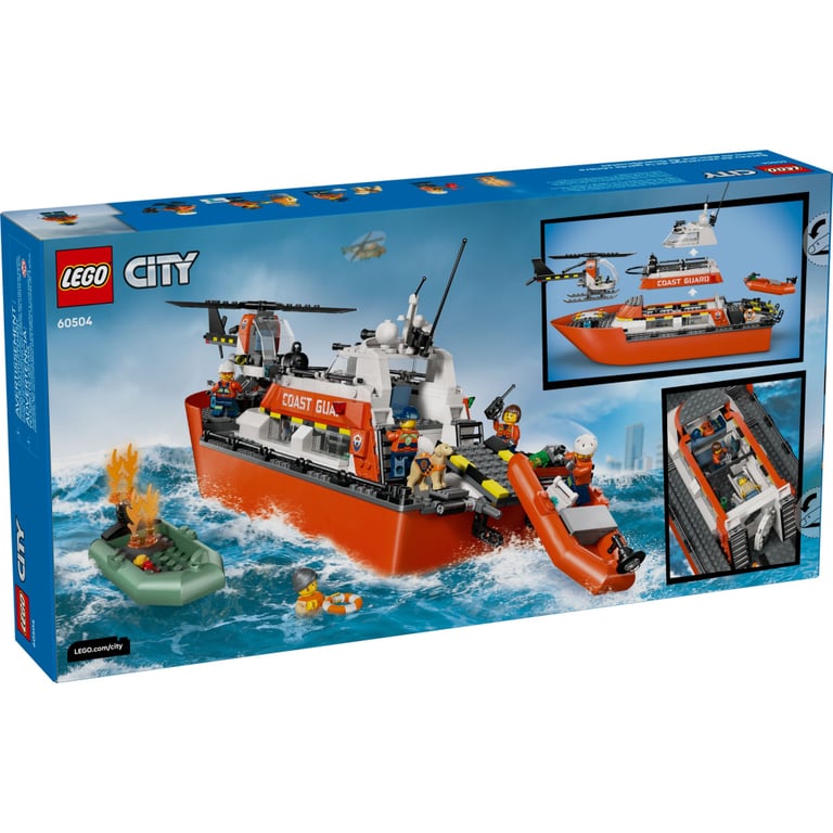 Конструктор LEGO City Рятувальний катер і гелікоптер берегової охорони (60504) - фото 7