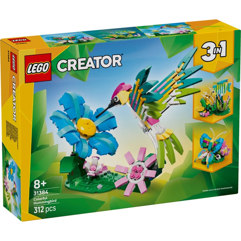 Конструктор LEGO Creator Дикі тварини: барвистий колібрі (31384) - фото 1