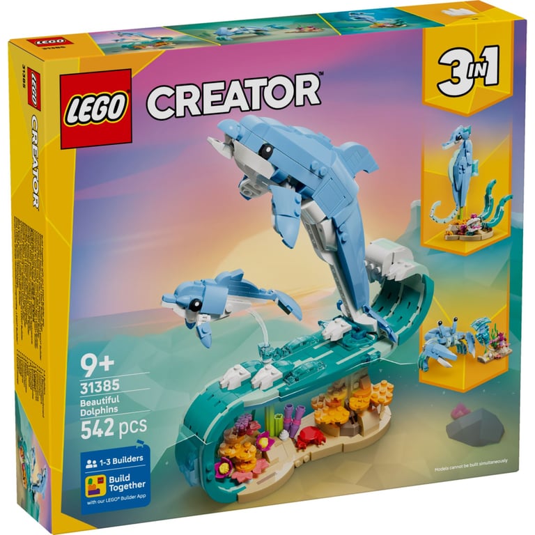 Конструктор LEGO Creator Морські тварини: красиві дельфіни (31385) - фото 1