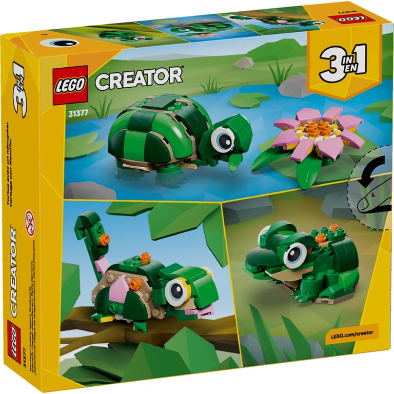 Конструктор LEGO Creator Черепаха з квіткою водяної лілії (31377) - фото 9