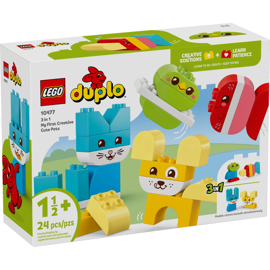 Конструктор LEGO DUPLO My First Чарівні творчі домашні улюбленці 3 в 1 (10477-) - фото 1