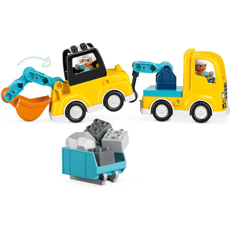 Конструктор LEGO DUPLO Town 3-в-1 Будівельна техніка (10475) - фото 8