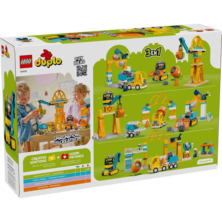 Конструктор LEGO DUPLO Town 3-в-1 Будівельний майданчик і техніка (10476) - фото 8