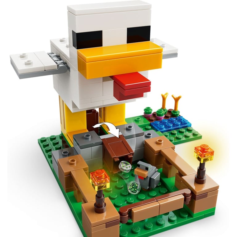 Конструктор LEGO Minecraft Куряча ферма (21585) - фото 7