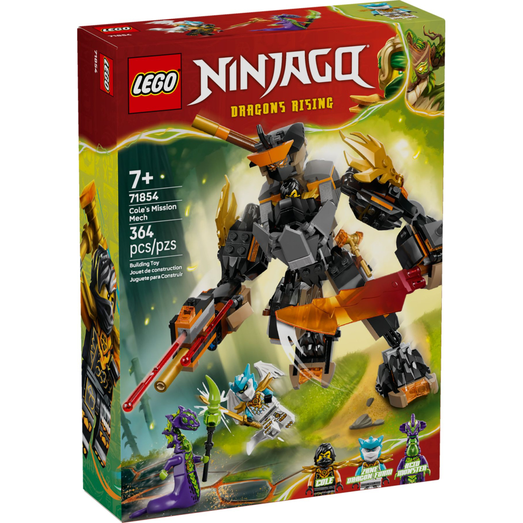 Конструктор LEGO Ninjago Робот Коула для місії і Дракон Зейн (71854) - фото 1