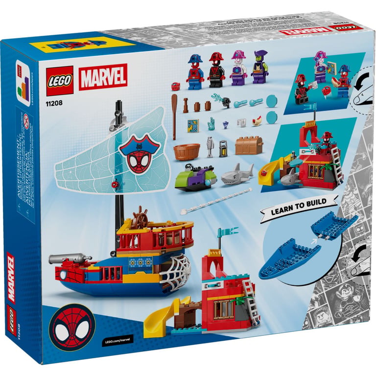 Конструктор LEGO Spidey Піратський корабель команди Павука (11208-) - фото 7