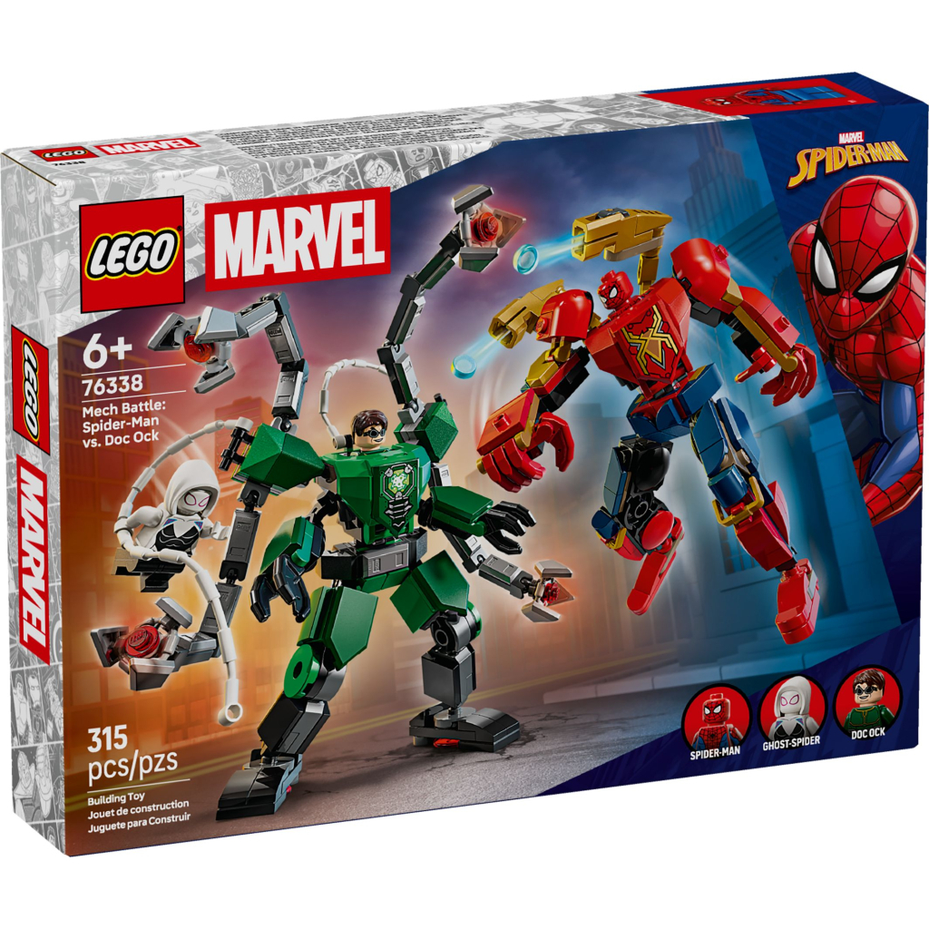 Конструктор LEGO Super Heroes Битва роботів: Людина-павук vs. Доктор Восьминог (76338) - фото 1 Конструктор LEGO Super Heroes Битва роботів: Людина-павук vs. Доктор Восьминог (76338) - фото 1