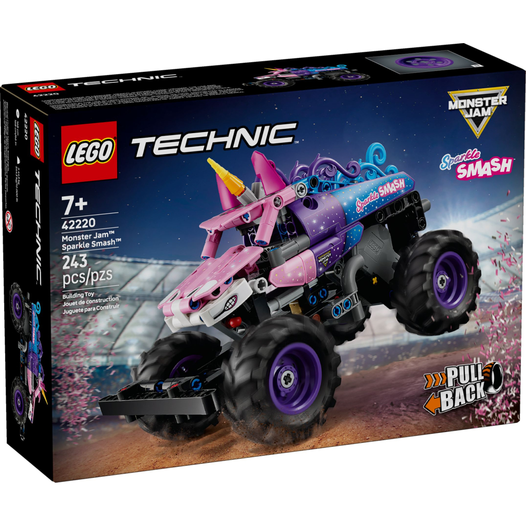 Конструктор LEGO Technic Monster Jam Sparkle Smash із функцією «Pull-Back» (42220) - фото 1