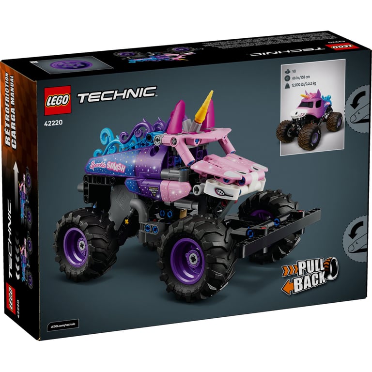 Конструктор LEGO Technic Monster Jam Sparkle Smash із функцією «Pull-Back» (42220) - фото 7