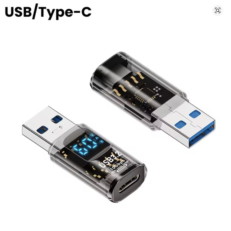 Перехідник USB 3.2 AM to USB-C F 10Gbps QC 36W PD60W with display XoKo (AC-230TCU) - фото 1