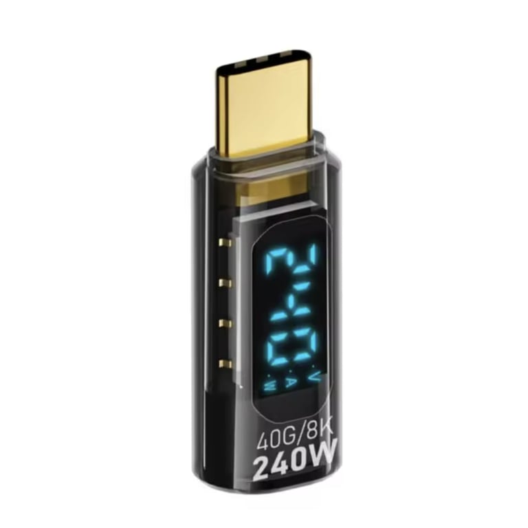 Перехідник USB-C M to USB-C F 40Gbps 240W 8K with display XoKo (AC-240TCС) - фото 3