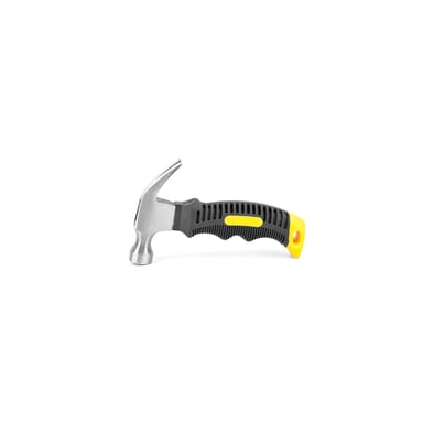 Молоток Voltronic з гвоздодером 155 мм, прогумована ручка, Black/Yellow (FM-MM+G/155-BY) - фото 1