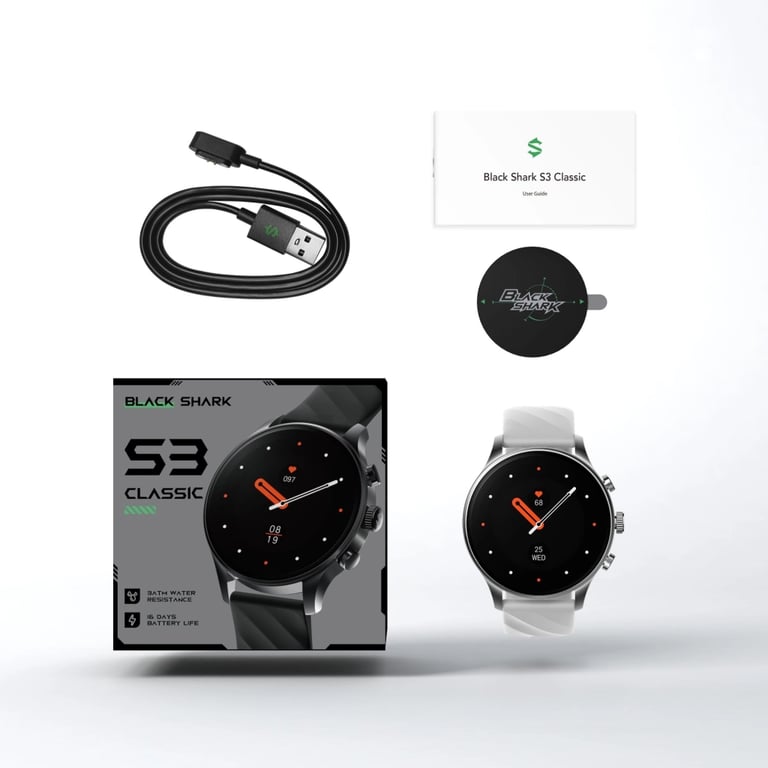 Смарт-годинник Black Shark S3 Classic BS-W2410 Срібний (1184525) - фото 4