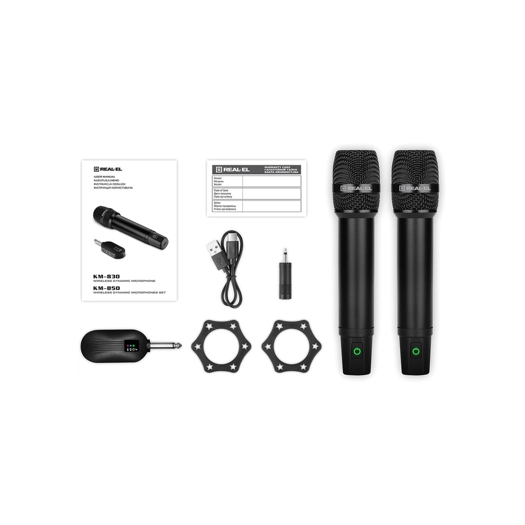 Мікрофон REAL-EL KM-850 Black (EL121900002) - фото 11 Мікрофон REAL-EL KM-850 Black (EL121900002) - фото 11