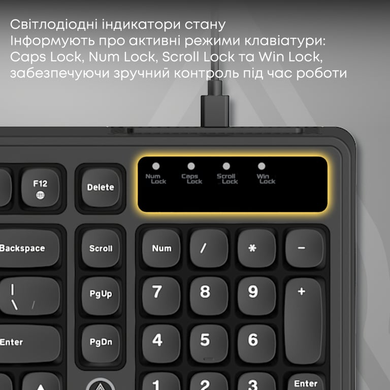 Клавіатура Ajazz AF98 USB UA Black (AF98-B) - фото 9