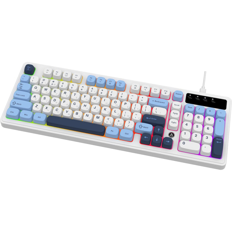 Клавіатура Ajazz AF98 USB UA White/Blue (AF98-GB) - фото 3