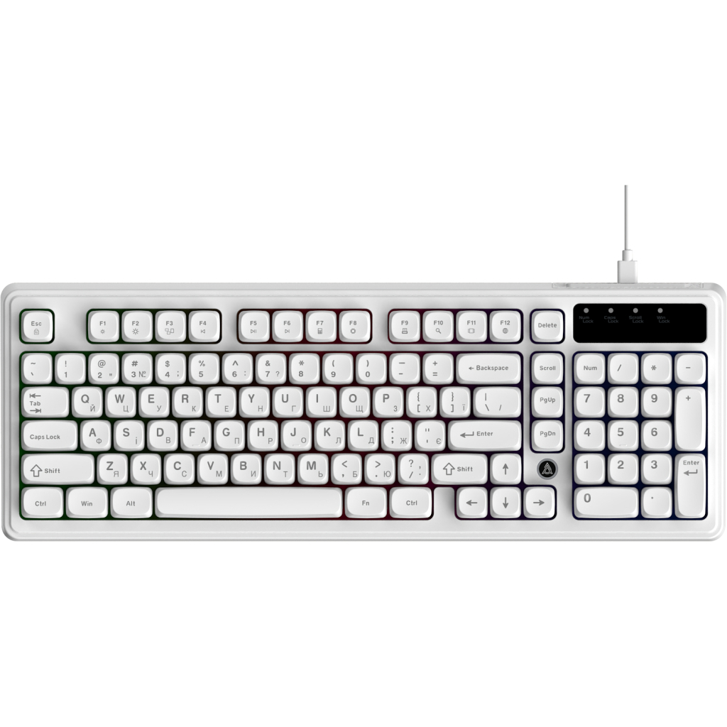 Клавіатура Ajazz AF98 USB UA White (AF98-W) - фото 1