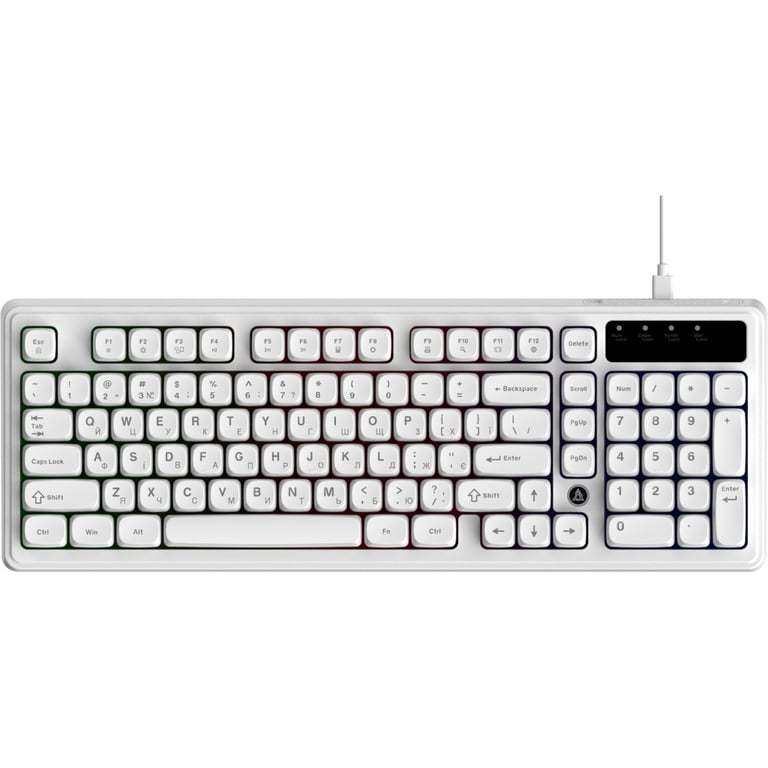 Клавіатура Ajazz AF98 USB UA White (AF98-W) - фото 1