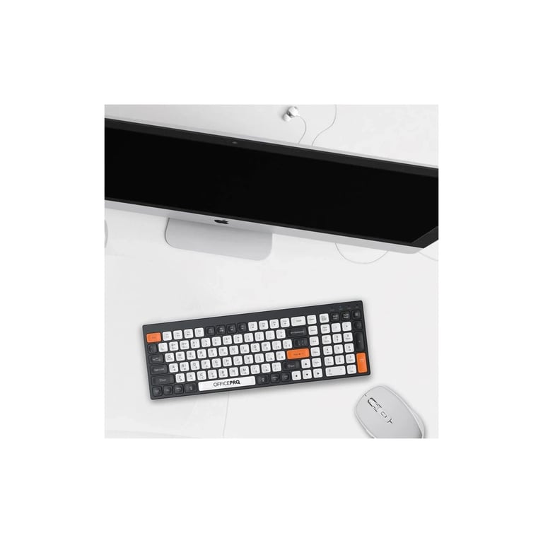 Клавіатура OfficePro SK985BO Bluetooth/Wireless UA Black/White (SK985BO) - фото 9
