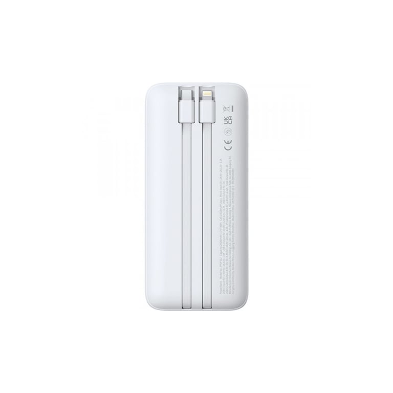 Батарея універсальна Baseus Lipow 20000mAh 22,5W PD, QC/3.0, White (P10079102213-00) - фото 3