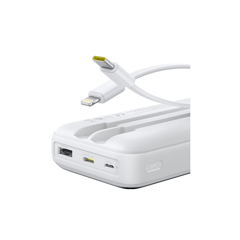 Батарея універсальна Baseus Lipow 20000mAh 22,5W PD, QC/3.0, White (P10079102213-00) - фото 8
