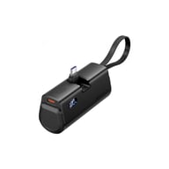 Батарея універсальна Vention 4800mAh 22,5W PD, USB-C In/Out, LED display, with built-in USB-C cable Black (FHQB0) - фото 1