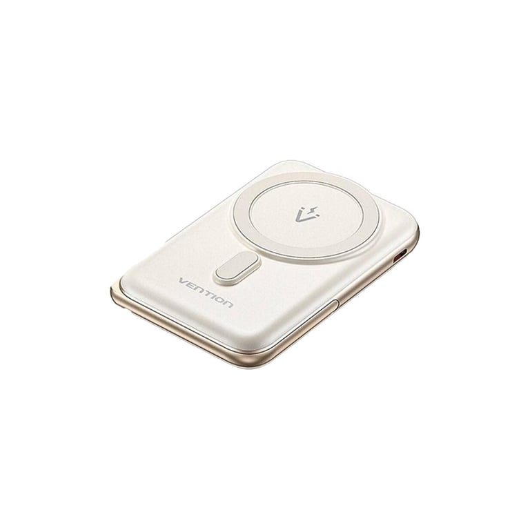 Батарея універсальна Vention Magnetic Wireless 10000mAh 20W PD USB-C In/Out, QI-15W White (FHNW0) - фото 2