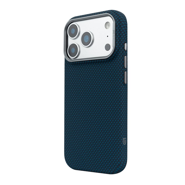 Чохол до мобільного телефона Armorstandart LikeCarbon2 MagCase Apple iPhone 17 Pro Kevlar Dark Blue (ARM88554) - фото 5