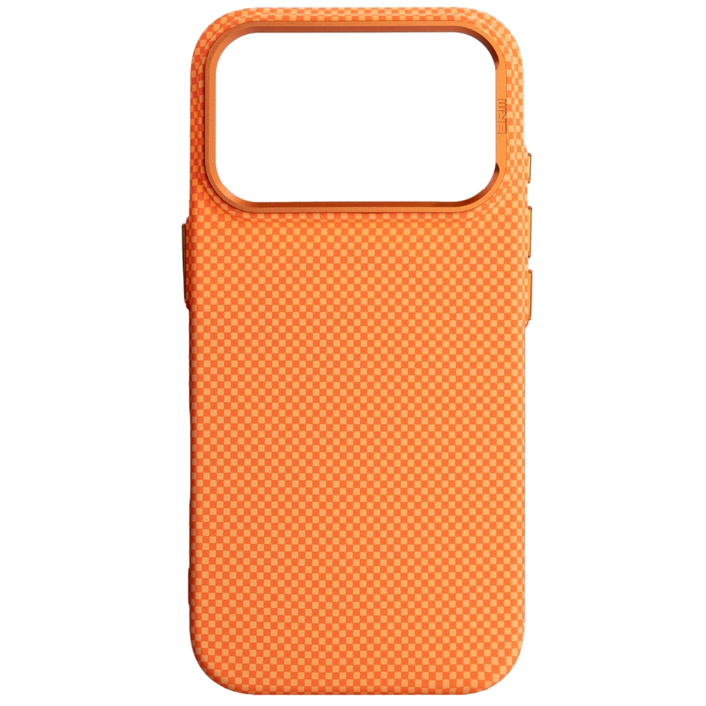 Чохол до мобільного телефона Armorstandart LikeCarbon2 MagCase Apple iPhone 17 Pro Kevlar Orange (ARM88556) - фото 1