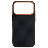 Чохол до мобільного телефона Armorstandart LikeCarbon2 SE MagCase Apple iPhone 17 Pro Kevlar Black Orange (ARM89164) - фото 1