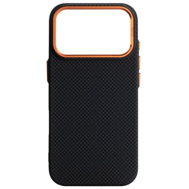 Чохол до мобільного телефона Armorstandart LikeCarbon2 SE MagCase Apple iPhone 17 Pro Kevlar Black Orange (ARM89164) - фото 1