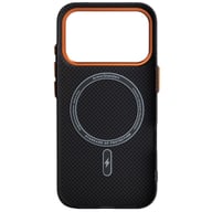 Чохол до мобільного телефона Armorstandart LikeCarbon2 SE MagCase Apple iPhone 17 Pro Kevlar Black Orange (ARM89164) - фото 2