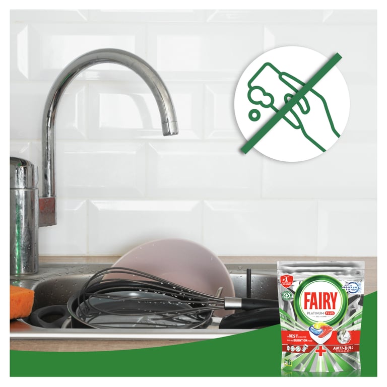 Таблетки для посудомийних машин Fairy Platinum Plus All in One Lemon 122 шт. (8700216859974) - фото 2