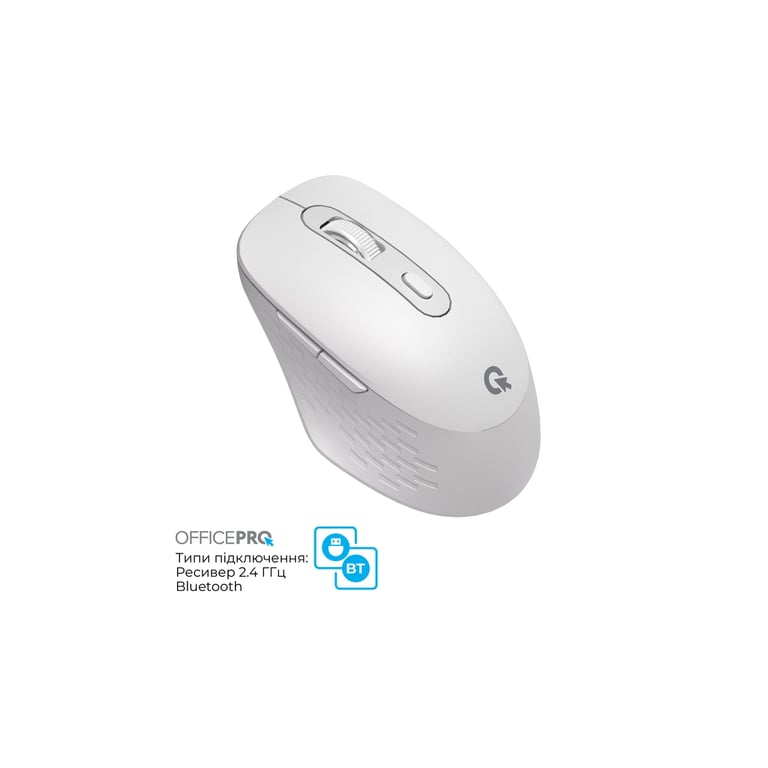 Мишка OfficePro M265W Wireless/Bluetooth Silent Click White (M265W) - фото 5