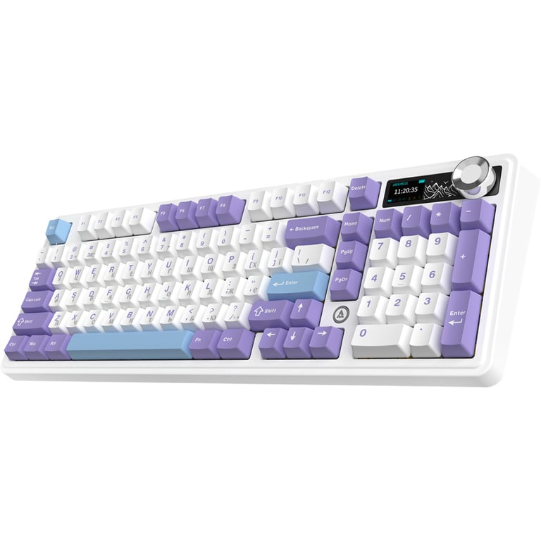 Клавіатура Ajazz AK980 V2 Gift Switch V2 Wireless/Bluetooth/USB UA White/Blue (AK980-V2-G-PWB) - фото 3