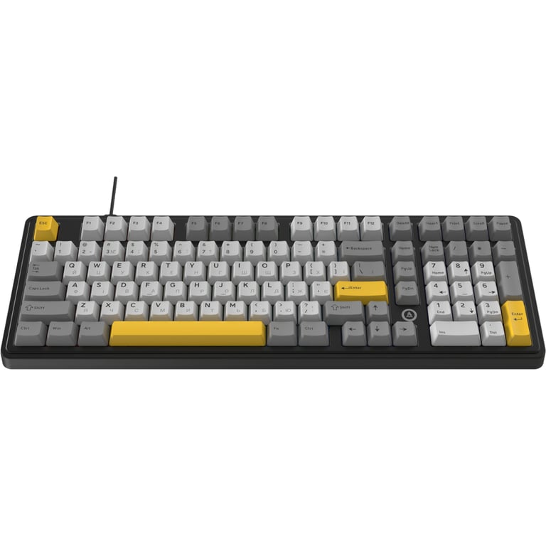 Клавіатура Ajazz AK980 MAX Magnetic Switch USB UA Black/Grey/Yellow (AK980-MAX-M-BGY) - фото 2