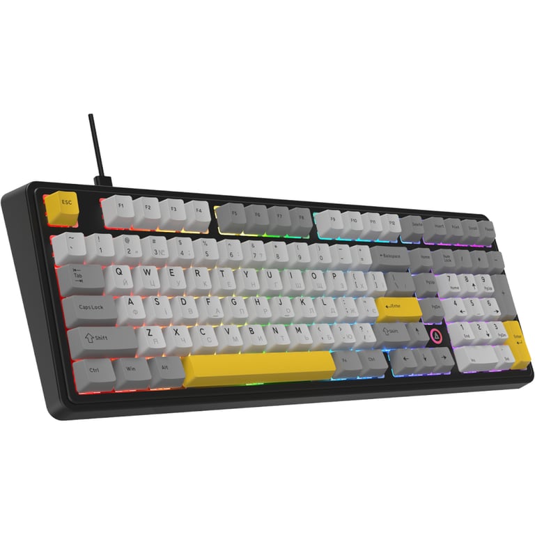 Клавіатура Ajazz AK980 MAX Magnetic Switch USB UA Black/Grey/Yellow (AK980-MAX-M-BGY) - фото 3