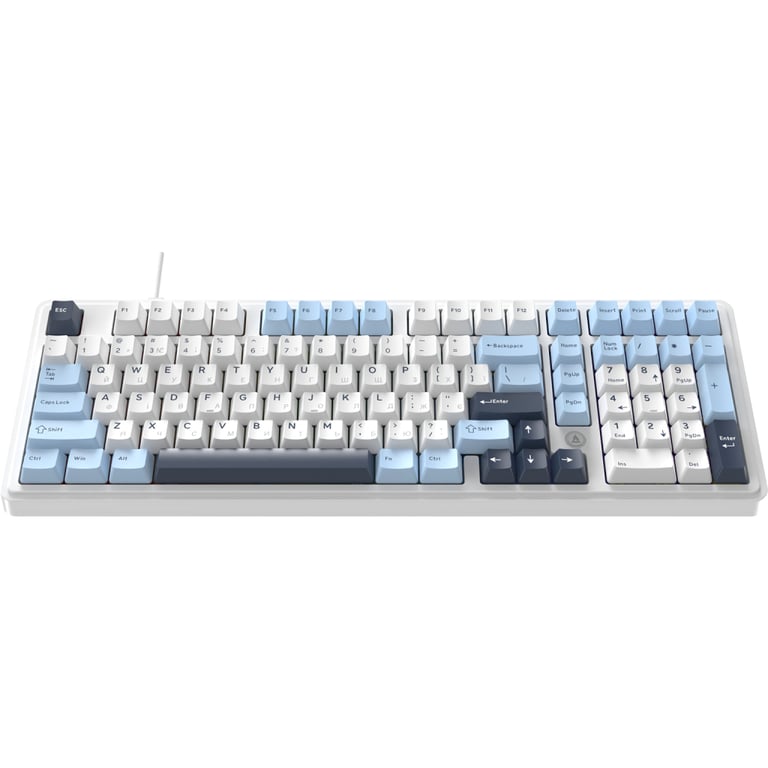 Клавіатура Ajazz AK980 MAX Magnetic Switch USB UA White/Blue (AK980-MAX-M-BWDB) - фото 2