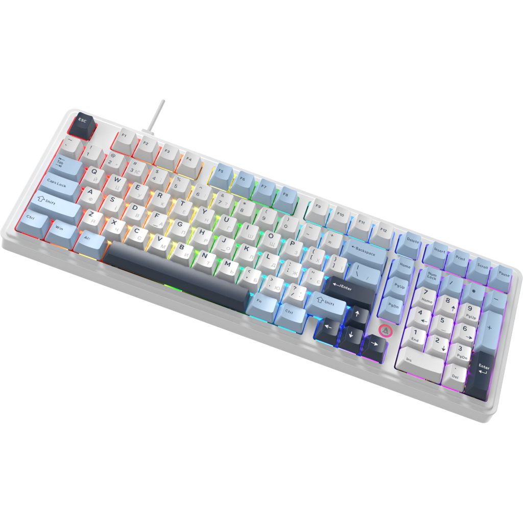 Клавіатура Ajazz AK980 MAX Magnetic Switch USB UA White/Blue (AK980-MAX-M-BWDB) - фото 4 Клавіатура Ajazz AK980 MAX Magnetic Switch USB UA White/Blue (AK980-MAX-M-BWDB) - фото 4