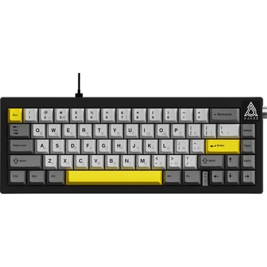 Клавіатура Ajazz AK650 Moon Yellow Switch USB UA Black/Grey/Yellow (AK650-MY-GWY) - фото 1