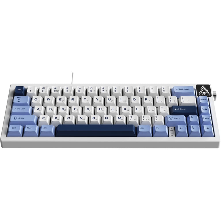 Клавіатура Ajazz AK650 Sea Salt Switch USB UA White/Blue (AK650-SS-BWB) - фото 4