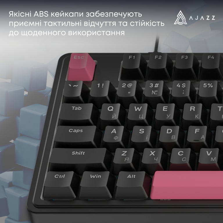 Клавіатура Ajazz AK980 Red Switch USB UA Black (AK980-R-BR) - фото 9